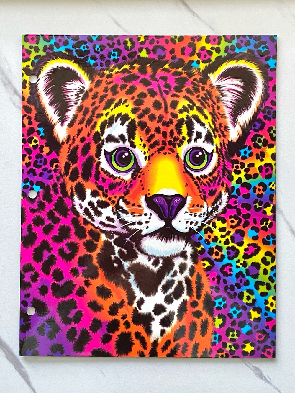 Lisa Frank Hunter leopard folder